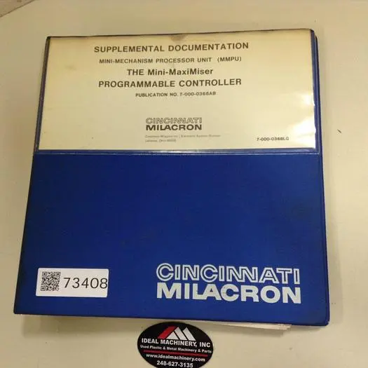 Used CINCINNATI MILACRON 7-000-0368AB Manuals Michigan US | Ideal Machinery #699566