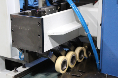 Friulmac Randomat Multirex End Matcher, with Stackable Spindles for Fast Change-Over