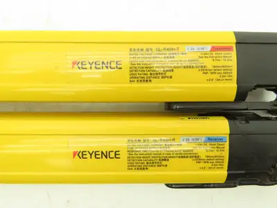 Keyence GL-R40H-R | GL-R40H-T 40 Beam Light Curtain Transmitter Receiver Set 24V