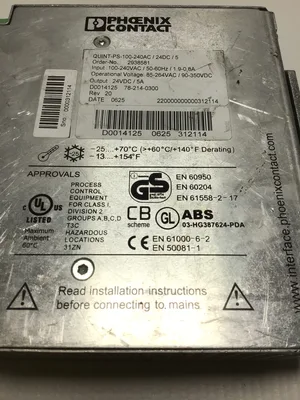 Phoenix Contact QUINT-PS-100-240AC/24DC/5 Power Supply Unit