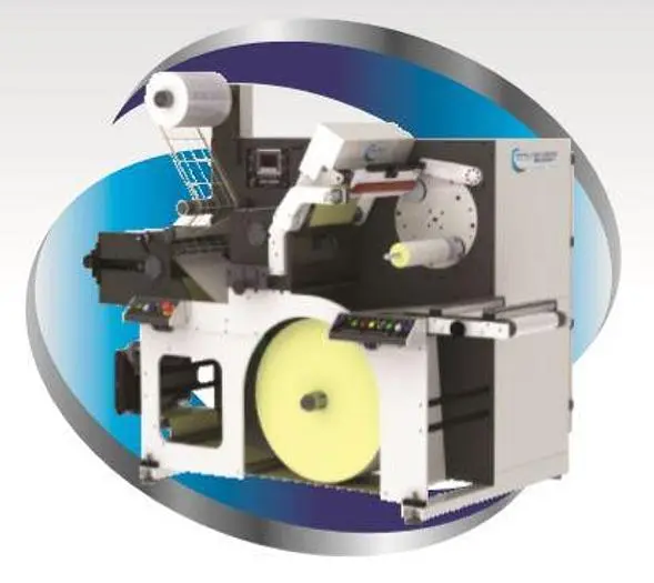 NEW BGM ELITE EDSR T EASY LOAD DIE CUT SLITTER SEMI- AUTOMATIC TURRET REWINDER
