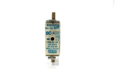 LOT OF 3 NEW MERSEN NH000 80A FUSES NH00080A