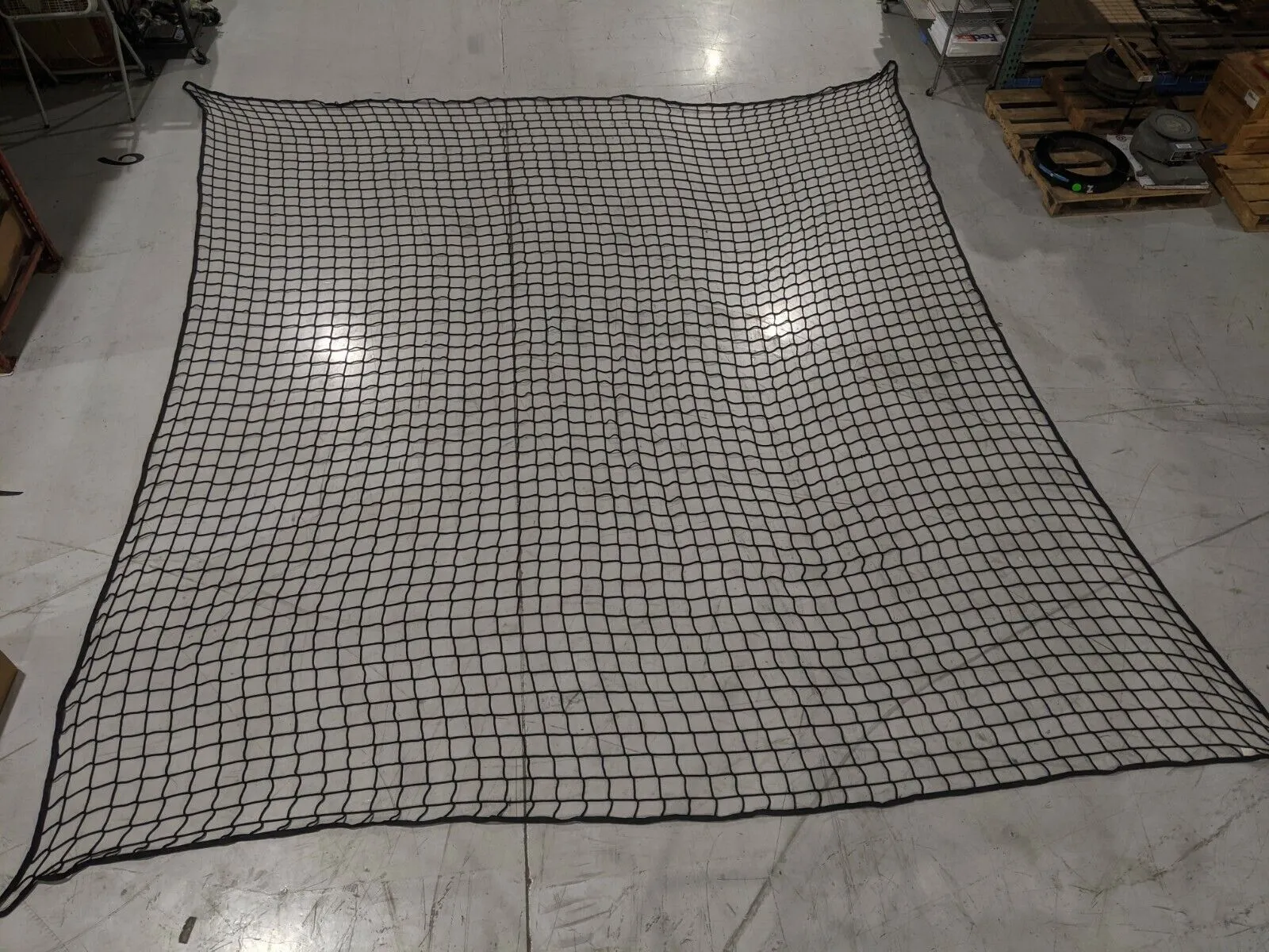 M3000BK | InCord  Knotless Netting 4" Square Holes 2" Web Border 17.5ft x 16.83ft - New Other