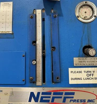 2006 NEFF DF-15-5HS C Frame and Gap Frame Press | Kempler Machinery (5)