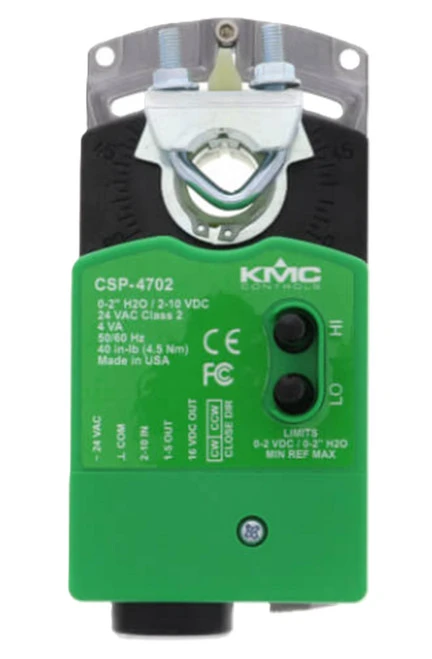 KMC Controls CSP-4702 Analog VAV Differential Pressure Controller / Actuator [New]