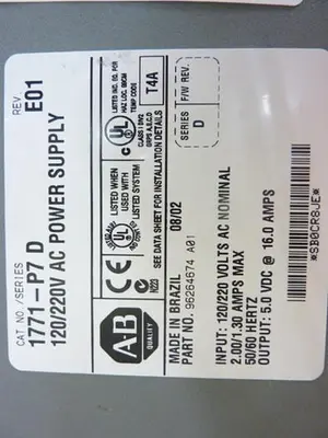 USED ALLEN BRADLEY 1771-P7 SER D