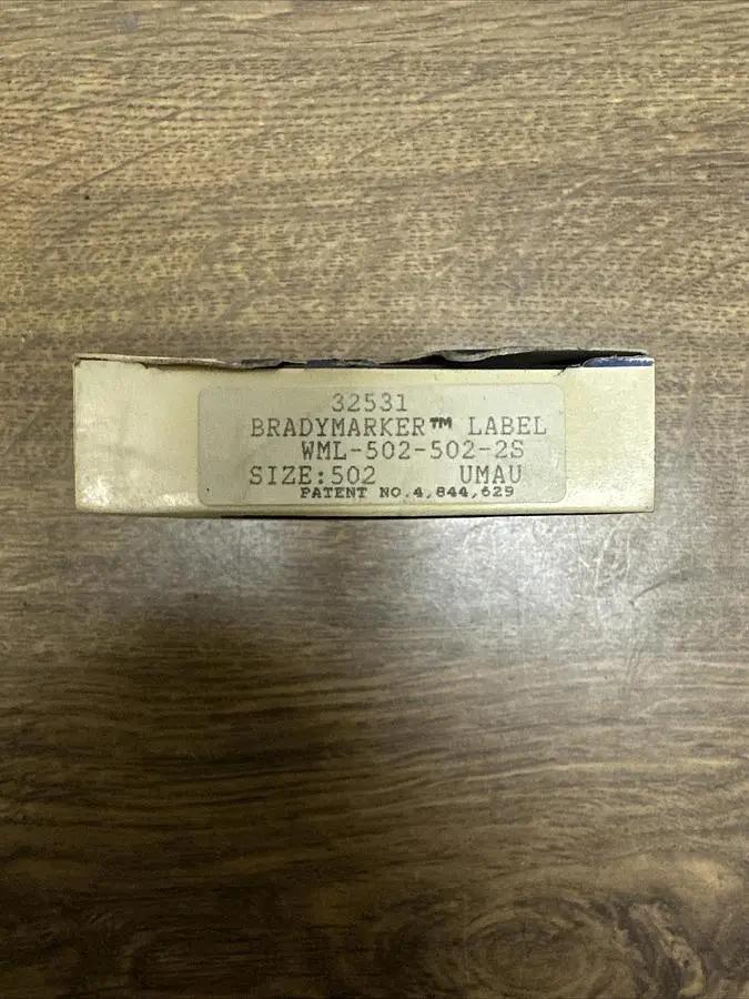 New | in-Stock BRADY WML-502-502-2S Misc Electrical & Power Parts Ohio US | Surplus Asset Holdings #1245513