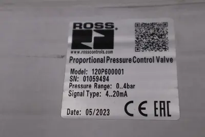 NEW IN  BOX ROSS CONTROLS 120P600001 / 120P600001 PROPORTIONAL VALVE STOCK H319
