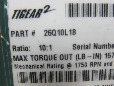 Used TIGEAR 2 _UNKNOWN_ Speed Reducers | Arrow Industrial #634444