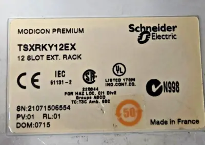 SCHNEIDER ELECTRIC TELEMECANIQUE TSXRKY12EX TSXRKY12EX PLC RACK 12 SLOT