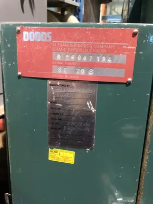 Dodds Dove Tailer PARTS MACHINE