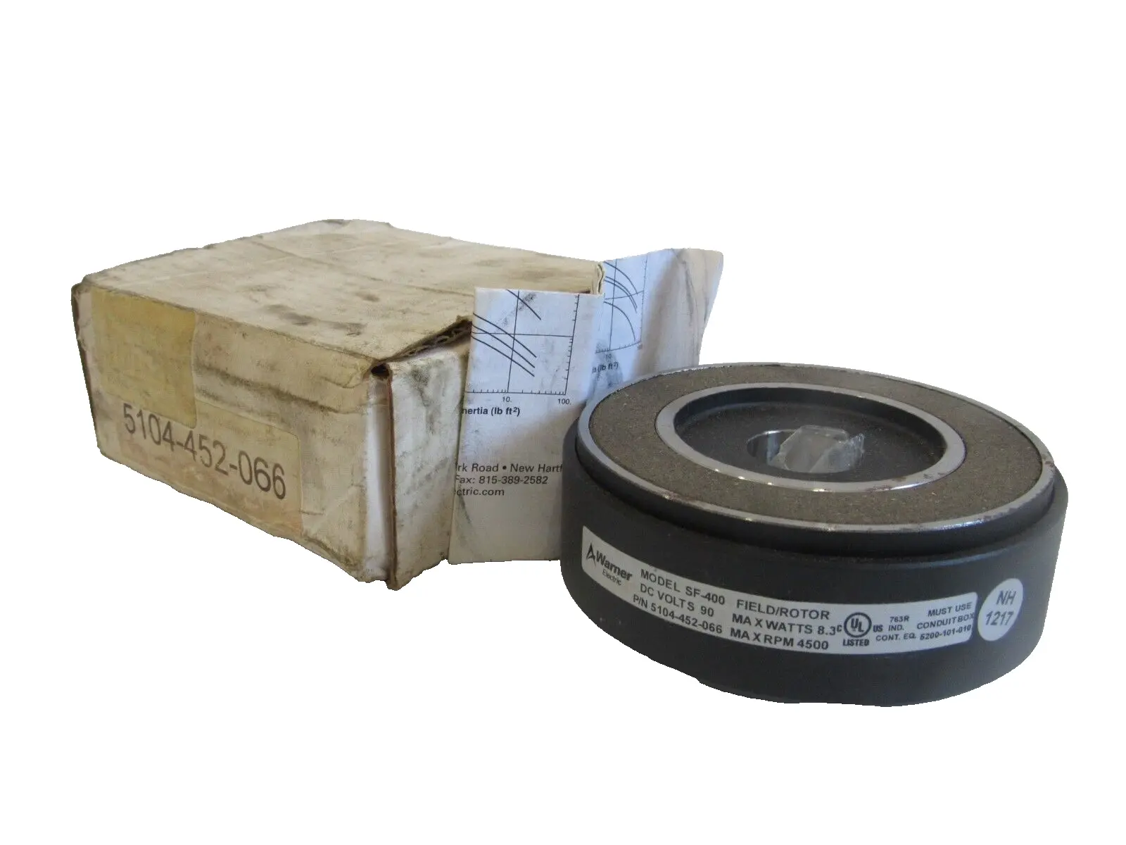 NEW WARNER ELECTRIC 5104-452-066 FIELD ROTOR SF-400 5104452066