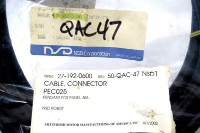 NEW NSD CORPORATION PE-C02-5 (5M) CABLE CONNECTOR PEC025