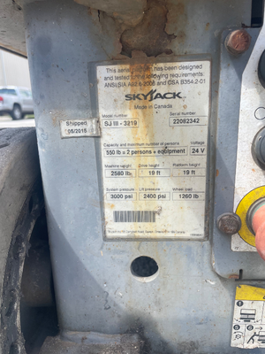 Used 2015 Skyjack SJ3219 Scissor Lifters Florida US | Stack Equipment #1498158