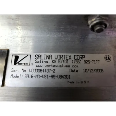 Used SALINA VORTEX SA18-MG-WS1-RS-U84301 Valves/Fittings West Virginia US | JM Industrial #1333728