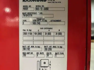 Used 2012 RAYMOND RAS25 Stackers Illinois US | Somerset Equipment Sales #1542989
