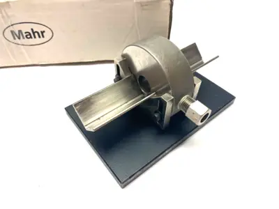 Used MAHR DIMENSIONAIR 2-JET AIR RING GAUGE W/ GUIDE CHUTES & BASE PLATE Air Gages Michigan US | Maverick Industrial Sales #1123047