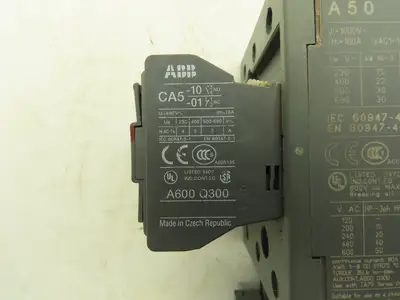 ABB A50-100 Contactor 3-Pole 100A 600VAC 115V Coil w/Overload TA75