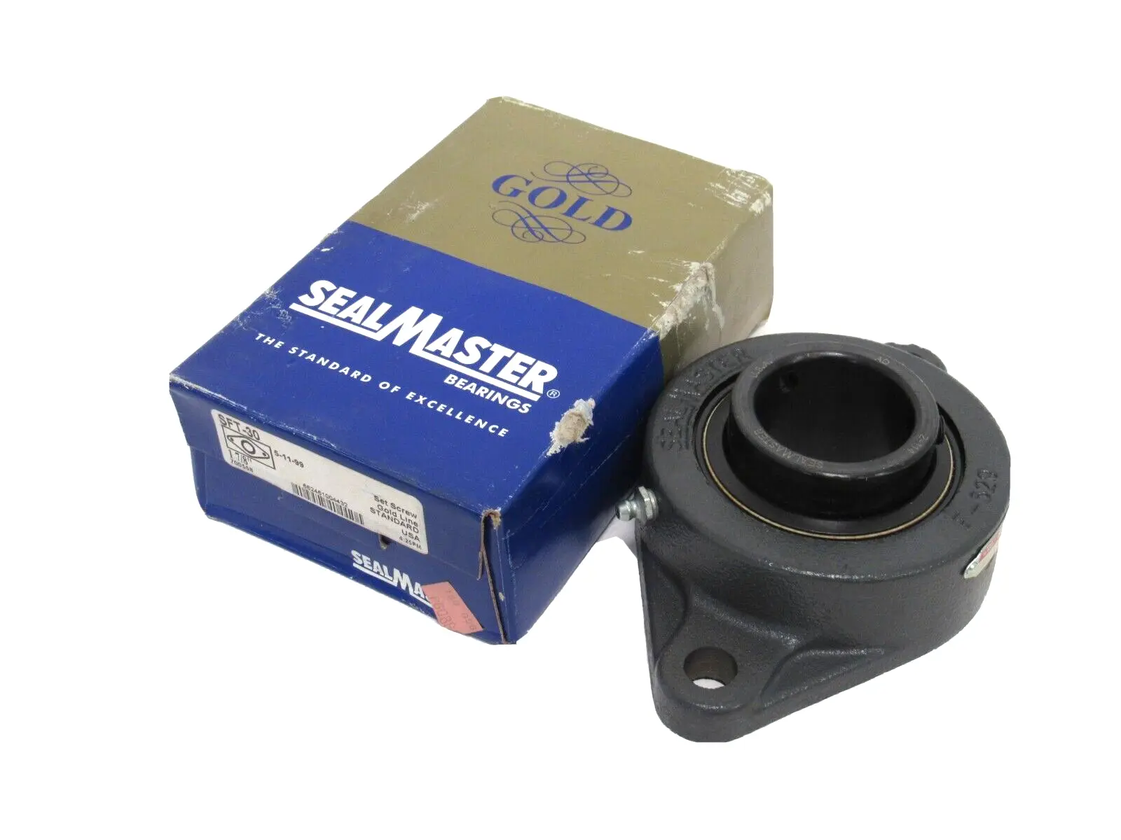 NEW SEALMASTER GOLD SFT-30 FLANGE BEARING 1-7/8" BORE 700558 SFT30