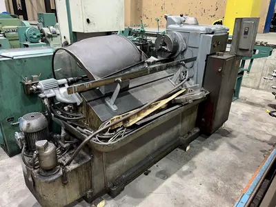 15" X 32" MANNAIONI MAN-AU-CYCLE THREADING LATHE, 4" HOLE: STOCK #16992