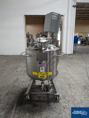 USED Precision 100 Liter Precision Stainless Reactor, 316L S/S, 60/100#