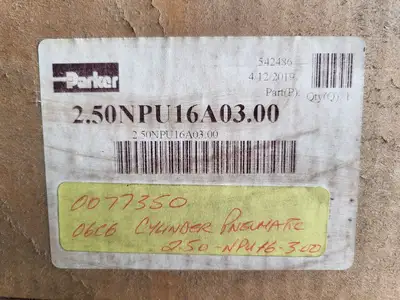 NEW PARKER 2.50NPU16A03.00