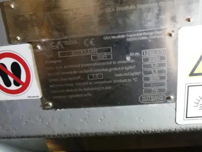 (2) Westfalia Ecoclear bacteria separator skids, 316SS.