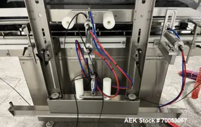 Used Accutek Automatic Piston Filling Line – 10 Head AVF10, Capper, Labeler, Tables – 100 Bottles/Min (2021)