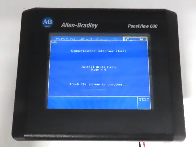 Allen Bradley 2711-T6C15L1 PanelView 600 Touch Screen PLC HMI SER B Frn 4.46