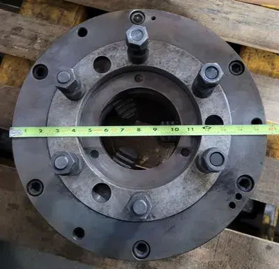3 JAW CHUCK, LATHE, 15.75IN DIAMETER, 5-1/4IN THROUGH HOLE