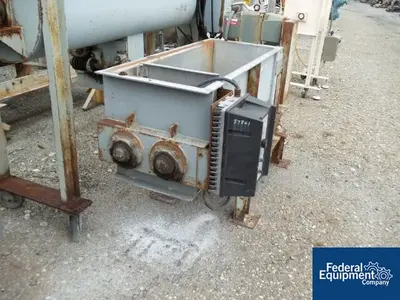 USED The Bonnot Company 8" BONNOT TWIN SHAFT FEEDER, S/S, 2 HP