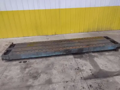 138" X 30" X 6.25" T-SLOTTED LAYOUT PLATE / TABLE: STOCK #23626