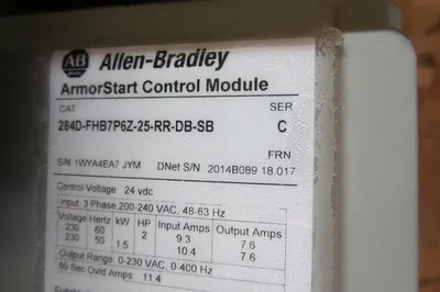 NEW ALLEN BRADLEY 284D-FHB7P6Z-25-RR-DB-SB CONTROL MODULE WITH 280D-FN-25-C