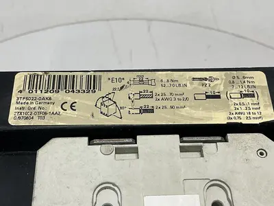 USED SIEMENS 3TF5022-OAK6