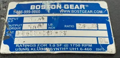 NEW BOSTON GEAR F842B-28K-B5 SPEED REDUCER RATIO: 28.78