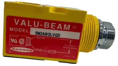NEW BANNER ENGINEERING SM2A912LVQD PHOTOELECTRIC SENSOR 26577