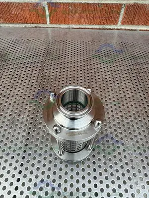 USED GLACIER TANKS SGF-TW-G150-KFM-9MM TRI CLAMP INLINE SIGHT GLASS 1 1/2" FITTING
