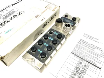 USED BALLUFF SILVER LINE I/O LINK MASTER NETWORK BLOCK, BNI PNT-508-105-Z015