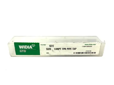 16212 | Widia GTD  Taper Pipe Tap 1/4"-18 NPT 4-Flutes 5320 - New Other