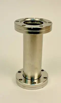 Conflat Flange 2.75" UHV Full Nipple 5" Length 304 Stainless Steel