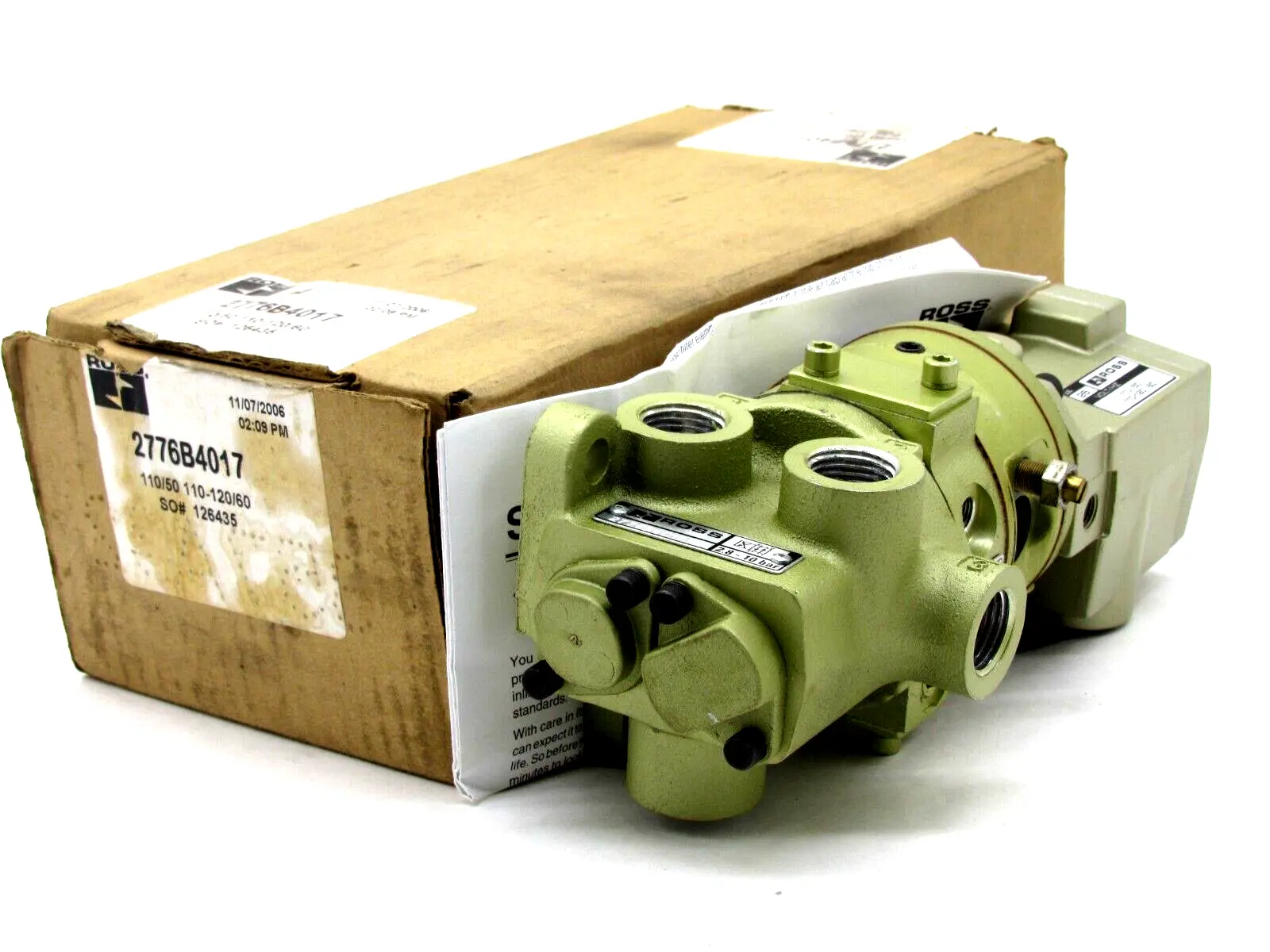 NEW ROSS CONTROLS 2776B4017 DIRECTIONAL CONTROL VALVE