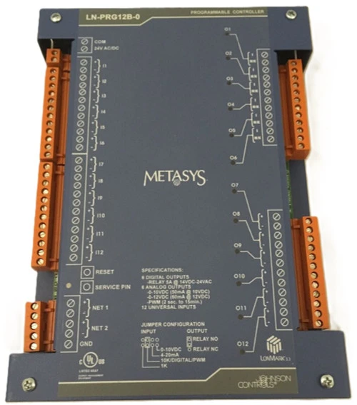 Johnson Controls LN-PRG12B-0 LN Series 24 Point Free Programmable Controller [Refurbished]