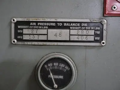 60 TON BLISS MODEL #C-60 OBI STAMPING PUNCH PRESS 8" STROKE: STOCK #23462