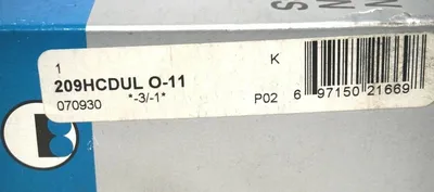 NEW SET BARDEN 209HCDUL BEARINGS O-11 -3/-1 070930