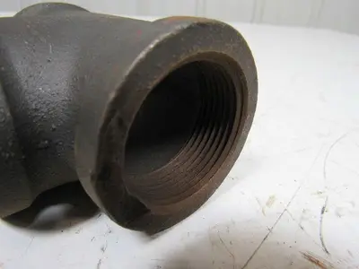 1-1/4" Malleable Iron Tee Fitting Black Pipe Steel Lot of 20