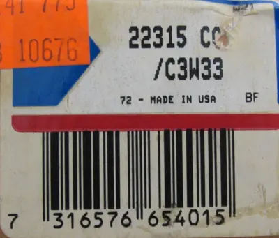 NEW SKF 22315CC/C3W33 ROLLER BEARING 22315CCC3W33