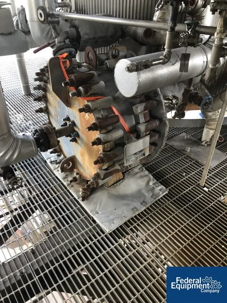 USED Alfa Laval 100 Sq Ft Alfa Laval Spiral Heat Exchanger, S/S, 100/100#