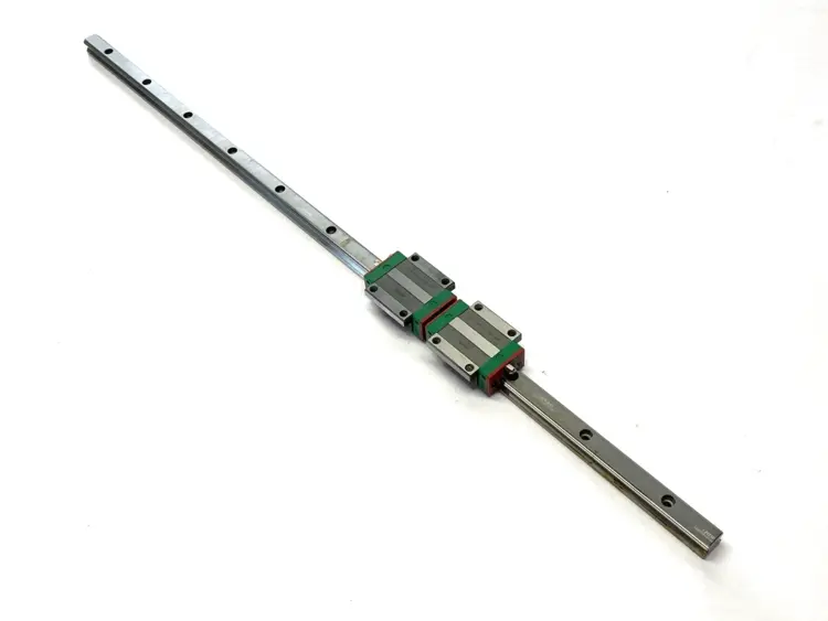 Used HIWIN LINEAR GUIDEWAY BLOCK & RAIL, 2-BLOCKS, 665MM RAIL Linear Guides Michigan US | Maverick Industrial Sales #1091398