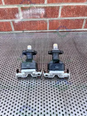 USED ITT PURE FLO 1-316L-RA15MAX-CWP150 DIAPHRAGM VALVE W/ 1" SANITARY FITTING