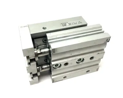 USED SMC GUIDED SLIDE TABLE CYLINDER 25MM BORE, 20MM STROKE